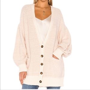*New*Free People Snow Drop Cardigan in Ivory